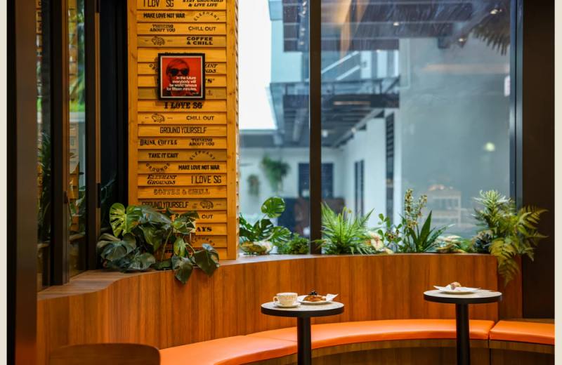 Elephant Grounds Singapore dining space, photograph from the operator