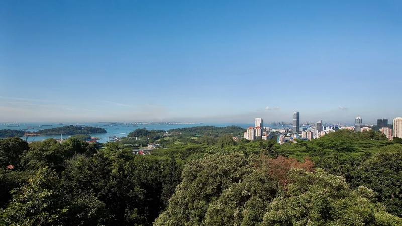 View from Mount Faber Park, reached via Marang Trail