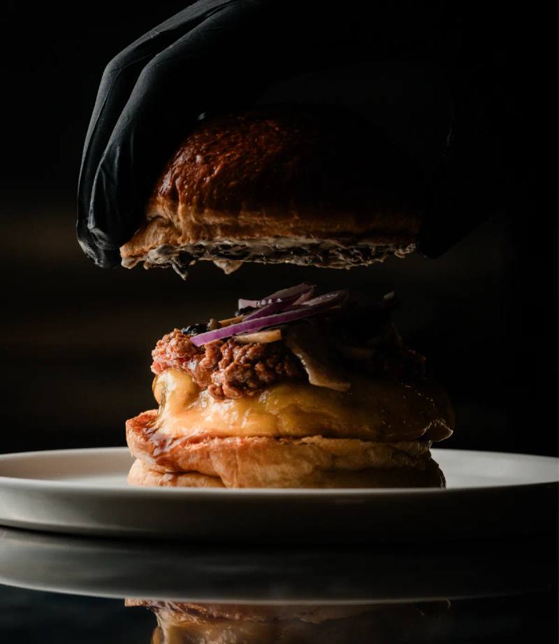 Burger pictured on WILD/FIRE's official website